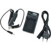 vhbw caricatore compatibile con Panasonic VW-VBD29, VW-VBD58, VW-VBD78 camera - Stazione di carica + cavo auto + spia di carica, 8,4 V