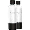 Sodapop Set di bottiglie in PET Logan, bottiglie di ricambio esclusivamente per Sodapop Gorgogliatore d'acqua Logan, senza BPA, 2 x 850 ml