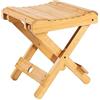 TITA-DONG Sgabello Pieghevole in Bambù, Sgabello per Doccia da Bagno in Legno Sedile per Doccia Pieghevole Portatile per la Casa, Poggiapiedi per Doccia da Barba per Bagno Domestico per Adulti Sgabelli(#1)