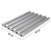 Teglia EN 60x40 in Alluminio Microforato Per Baguettes, Filoni Di Pane - 5 Posti