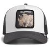 Goorin Bros Cappello Berretto Bianco Grigio BULLETPROOF TRUCKER Rinoceronte