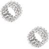 GALPADA 2pezzi Bracciale Anello Chic in Placcato Argento Con Zirconi Design Trasformabile Per Occasioni Speciali e Uso Quotidiano