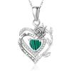 Zeuslia Collana in argento Sterling S925 per donne e madri, gioielli I Love You Always and Forever, regalo per mamma, anniversario di matrimonio, compleanno, fidanzata e figlia, gioiello a forma di