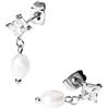 Purelei Eleganti orecchini di perle - Orecchini quadrati con zirconia cubica con perla scintillante, acciaio inossidabile e placcatura in oro 14 K/18 K, look lussuoso per tutti i giorni e occasioni