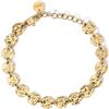 KIDULT - Bracciale Donna - Bracciale dorato con tondi effetto martellato - 831007