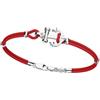 Zancan Bracciale Zancan Regata EXB619R-RO Argento 925 Ancora e cordino kevlar