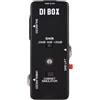 OPPWONG Pedale per Chitarra DI Box, Mini Pedale per Effetti a Distorsione Ultra Bassa, Simulatore DI Cabinet con Interruttore DI Guadagno, Ideale per Chitarra Elettrica e Basso, Uscita Sbilanciata