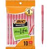 BIC Round Stic sfera penne mezzo punto 10/Pkg-rosso