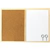 Idena 568016 - Lavagna con cornice in legno, incluse 2 viti, adatta per il montaggio a parete, circa 40 x 60 cm, ideale come decorazione e per il luogo di lavoro