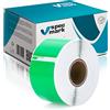 specmark Rotolo di Etichette Compatibile con DYMO S0722400 36mm x 89mm 260 Pezzi Adatto a Tutte le Stampanti di Etichette Labelwriter 450, 4XL, Seiko-SLP, Etichetta Verde, Scrittura Nera