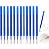ehomiiii Upgraded - Mine di ricambio 0,7 mm, 12 pezzi, compatibile con Pilot FriXion (blu), cancellabili, lunghezza di scrittura 400 m, mina sostituibile