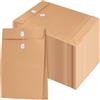 CHIHEUNG 50 buste grandi in carta kraft, 23,9 x 33,5 cm, buste espandibili con soffietto, buste con filo per documenti aziendali e ufficio
