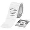 NIIMBOT Etichette per B21 Pro, etichette di stampa rosse e nere, 54 x 80 mm, 95 nastri/rotolo, ideali per negozi, abbigliamento, segnali di avvertimento e etichette di nome, bianco