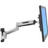 Ergotron LX Sit-Stand Wall Mount LCD Arm 106,7 cm (42") Parete Acciaio inox [45-353-026]