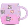 Cartomania Tazza in ceramica Koala CHILL&REFILL, Lilla, Ceramica durevole, Anti macchia, Graffi e odori, Tazza da colazione, Accessori casa, Bambini, Ragazzi e adulti, Idea regalo