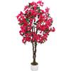 GarveeLife Pianta Artificiale Bouganville Albero Bouganville Invernale Pianta 120Cm /150Cm Fiori Albero Artificiale In Vaso