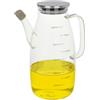 KASANOVA Contenitore per olio borosilicato ML1000 con coperchio in acciaio INOX