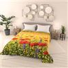 Italian Bed Linen Trapuntino Estivo 100gr SOGNI D'AUTORE Made in Italy, Copriletto Trapuntato a Stampa Digitale 100% Microfibra di Poliestere, Coperta Letto Matrimoniale 260x270cm - SD25