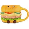 Cartomania Tazza in ceramica Food CHILL&REFILL, Giallo, Ceramica durevole, Anti macchia, Graffi e odori, Tazza da colazione, Accessori casa, Bambini, Ragazzi e adulti, Idea regalo