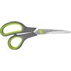 Nirosta FACKELMANN Nirosta Forbici universali 22 cm, Impugnatura Morbida, in Acciaio Inossidabile, 23 x 6 x 1,3 cm, Grigio e Verde