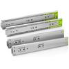 ATM Guide a Sfera Push-Open 700mm Estrazione totale 35kg - Guide Cassetti con Cuscinetti a Sfera, Senza Maniglia, Acciaio, 4 pezzi (S+D)