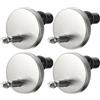 PENIKOKO Kit 2 Set Cerniere Sgancio Rapido per Sedile del Wc in Acciaio Inossidabile e Nailon, Fissaggio Vite Resistente All'invecchiamento per Nuove Installazioni