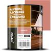 JOVIRA PINTURAS Pittura per Facciata Anti-Umido, Idrorepellente, Impermeabile e Anti-Cracking. (750 Millilitri, Granito)