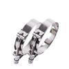 LUXERAD 2 Pezzii 70-78mm 304 Acciaio Inox con T-Bolt Morsetti per tubo flessibile,Universale Stringitubo, Fascetta di Scarico Morsetti per Tubature