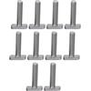 SENRISE Set di bulloni a T M8 x 60 mm in acciaio inox con scanalatura a T, viti a testa di martello, filettatura completa per profilo in alluminio impianto fotovoltaico