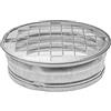 Repa Market Tappo terminale rotondo in acciaio zincato da 100 mm con rete in alluminio - Copertura rotonda per lo sfiato - Copertura per tubi interni ed esterni - Ventilazione dell'aria - Tappo te