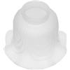 GALPADA Paralume in Vetro a Forma di Fiore Bianco, Design Elegante e Raffinato, Foro 43mm, per Lampade da Soffitto in Soggiorno e Sala da Pranzo, Uso Versatile e Luce Focalizzata