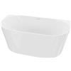 Lavita Vasca da Bagno a Parete Indipendente Caldera 1500 Acrilico 150x75x58 cm Vasca Rettangolare Moderna in Acrilico Indipendente per 2 Persone 250 L Rivestimento Antimicrobico Bianco Lucido