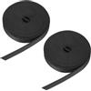 QUARKZMAN 2Pz Cinghie Per Tapparelle 6 m, 14mm, Per Tapparelle a Vista, Avvolgitori a Cinghia, Porte, Finestre, Tapparelle, Nastro Per Cinghia, Veneziane, Tapparelle, Nero