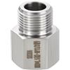 Rebower 1 Pezzo Adattatore Maschio A Femmina In Acciaio Inox 304, M20*1.5 Maschio x 1/2 Femmina NPT Raccordo Prolunga Tubo Per Industria, Trasferimento Fluidi Domestico