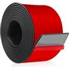 Lefunom Rotolo gomma antiscivolo foglio di gomma antivibrazione 3m×100mm×3mm rotolo neoprene tappeto in neoprene per guarnizione e protezione dagli urti (adesivo)