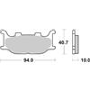 SBS ADIVA AD E3 AD CABRIO LE E3 (SYM) 125 PASTIGLIE FRENO SBS 128 HF 2009 2011