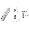 OSRAM LAMPADA OSRAM 12V 1,2W W2X4.6D