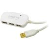 Logilink UA0108 USB-HUB 4-Port LogiLink m. Verlängerungskabel 12.00m