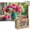 Alexander Puzzle in legno Milliwood - Celebrazione - Finestra in fiore 500 el. 51x34 cm