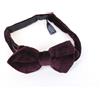 Suitsupply Uomo Papillon OS Borgogna Velluto Cotone Pochette Formale