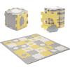 kk Kinderkraft Kinderkraft LUNO SHAPES Tappetino da gioco, Palestrina Interattiva, Puzzle, include 30 pezzi Borsa transporto, Morbido Tappetino, Educativo, di Schiuma, per Bambini da Neonati, Menta