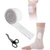Esshogo Benda a Rete Tubolare Elastica, Rete Elastica Fasciatura, Bendaggio Elastico Tubolare, fasciatura Traspirante, Medicazione Fermo Tubolare Elasticizzato con Forbici Mediche per Gamba Mano Piede