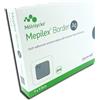 MEPILEX Border Ag - Gommapiuma sterile 7 x 7,5 cm