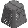 BRIXO Compostiera da Giardino Nera 740 Lt Kompobox