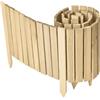 Garronda Rollborder Recinzione in legno flessibile 200 x 40 cm bordatura giardino bordura per aiuola staccionata in legno cordolo Decorazione da frutteti Palizzata GD-0149 Naturale (non impregnato)