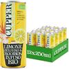 CUPPER Bibita al Limone, Zenzero e Rooibos Bio, Bevanda Biologica non gassata, Senza Zuccheri Aggiunti, Infuso a Freddo con Succo di Frutta, Confezione 12 x 250ml