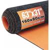 Acidea Tappetino di raccolta dell'olio, 160 x 80 cm, tappetino per garage sotto l'auto, impermeabile, retro in gomma da 0,6 cm, protegge il pavimento, riutilizzabile, assorbe tutti i tipi di
