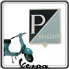 GSC RICAMBI SRL Emblema Logo Adesivo Quadrato Compatibile con Piaggio Vespa 50, 50 L, R, N, 50-50S, 50SS, 90, 90SS, 125 Primavera - Bronzo - Ottone