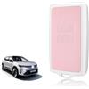 TOOMUME Cover Chiave Silicone, Custodia Chiave Adatto per Renault Captur Clio Kadjar Megane Arkana Austral Zoe Scenic Talisman Dacia Duster, Copri Chiave Bordo Oro & Argento Texture Pelle