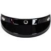 HUIOP Visiera con 3 Bottoni Automatici,Visiera Universale con 3 Bottoni a Pressione per Motocicletta. Visiera Antivento per Casco Aperto